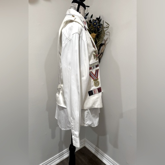Erez Levy Vest & BellePointe Vintage Long Sleeve Shirt Embroidered w/ beading - Picture 4 of 16